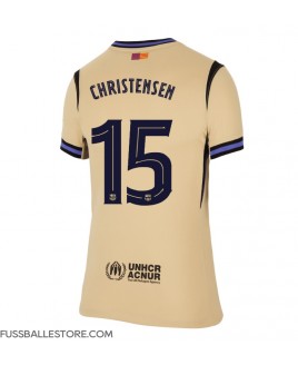 Günstige Barcelona Andreas Christensen #15 Auswärtstrikot Damen 2025-26 Kurzarm